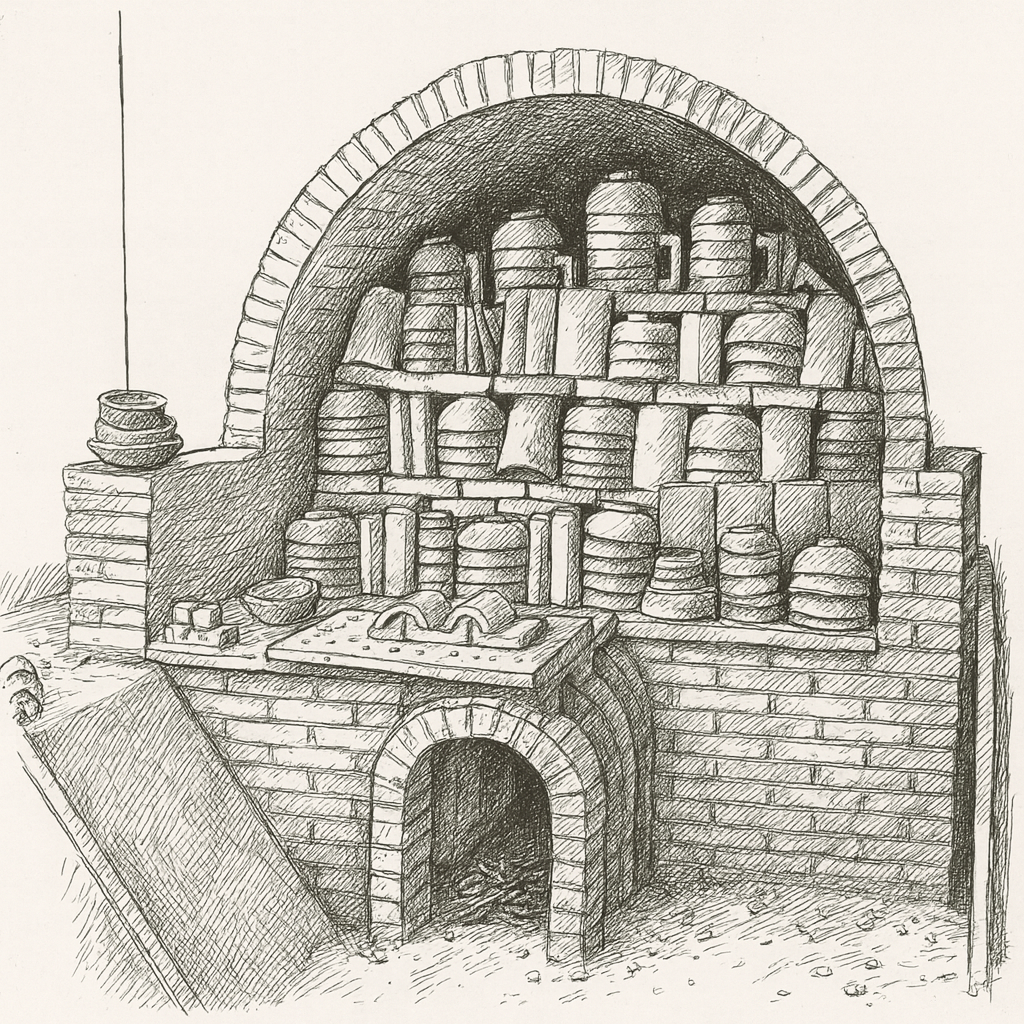 Riproduzione di una fornace - Antiquarium di Baschi