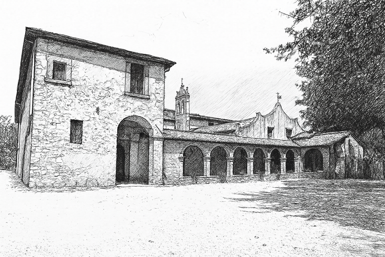 Veduta del Convento di Sant'Angelo di Pantanelli