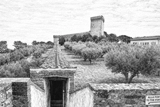 Camminamento fra Palazzo della Corgna e Fortezza medievale