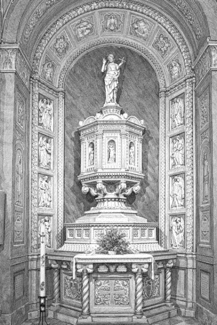 Abbazia di San Benedetto - Fonte battesimale