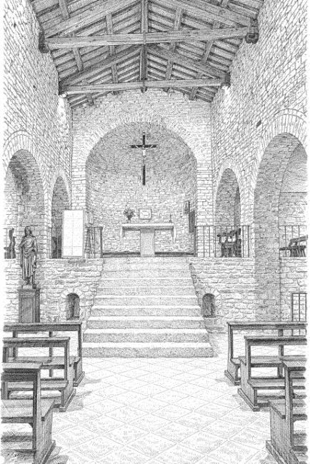 Abbazia di San Bartolomeo di Camporeggiano - Interno