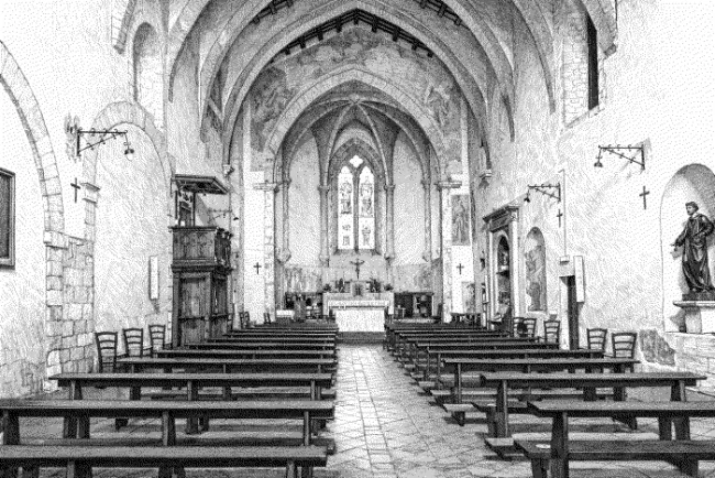 Chiesa di San Francesco d'Assisi a San Gemini - Interno