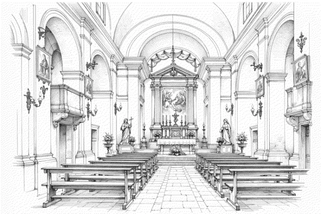 Chiesa di San Salvatore ad Usigni - Interno