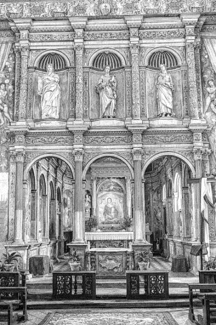 Interno del Santuario di Santa Maria di Mongiovino