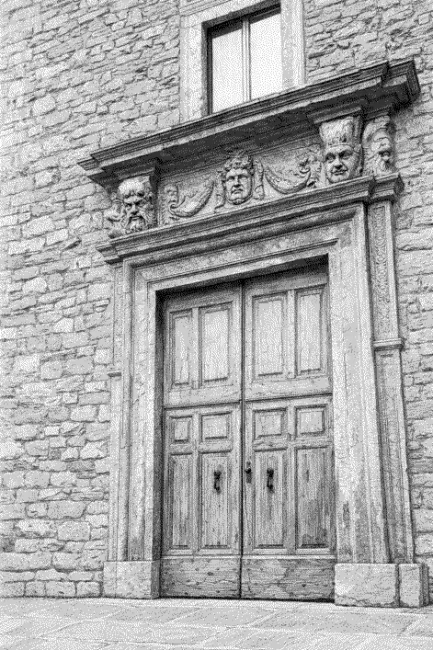 ex Chiesa di Santa Croce - particolare dell'ingresso