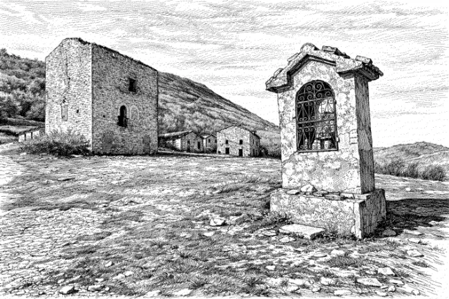 Edicola, Casa-Torre e borgo di Galera