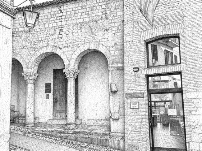 Museo archeologico nazionale di Spoleto, entrata e Portico dell'ex chiesa di Sant'Agata