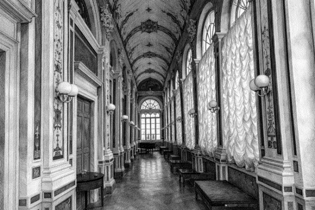 Teatro Mancinelli corridoio