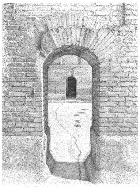 Illustrazione delle Cisterne Romane di Todi
