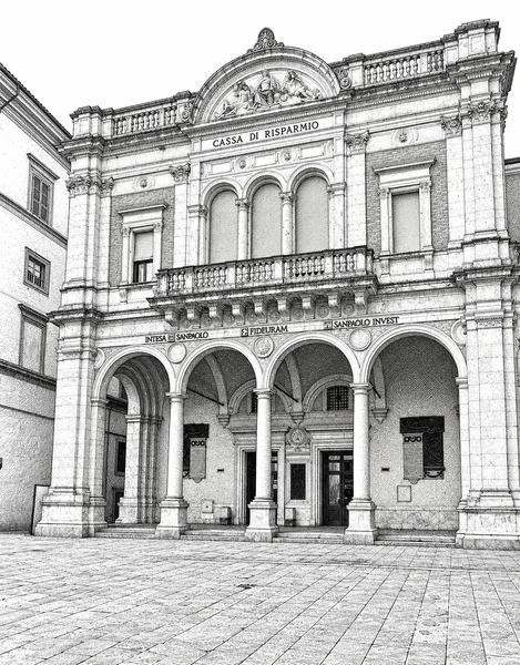 Disegno del Loggiato Bufalini