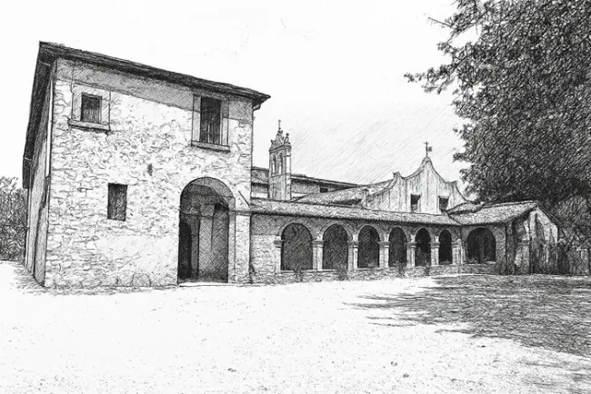 Disegno del Convento di Sant'Angelo di Pantanelli