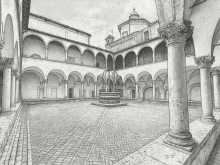 Interno dell’ex Collegio Boccarini