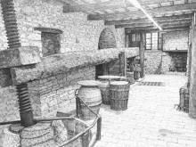 Antico frantoio Montano di Costacciaro. Interno
