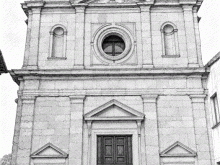 Disegno della facciata della Chiesa di San Nicolò