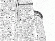 Disegno del Campanile di Baschi