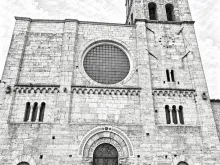 Disegno del fronte della Cattedrale della Santissima Annunziata
